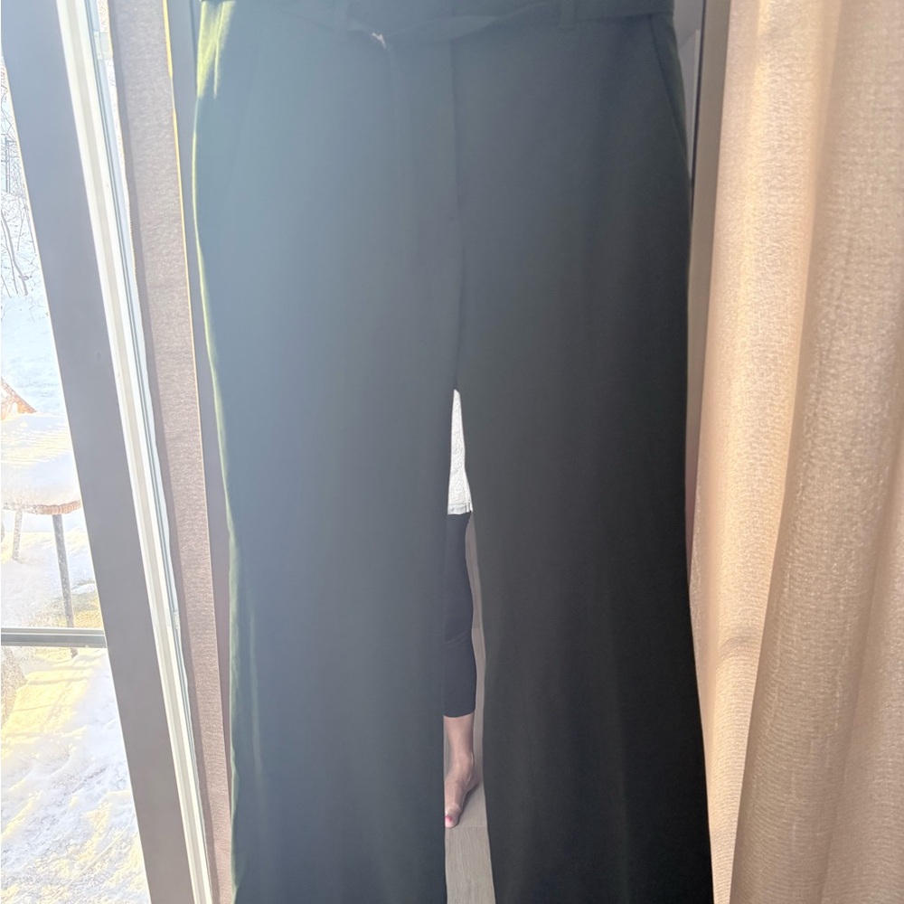 Abercrombie & Fitch Green Wide Leg Pants